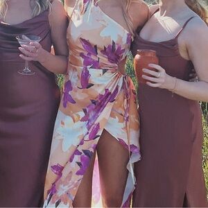 Dahlia floral maxi dress